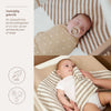 Luiers Meyco Pre Washed Stripe Taupe 2-pck