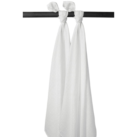 Swaddle doek Meyco 2st. Uni Wit