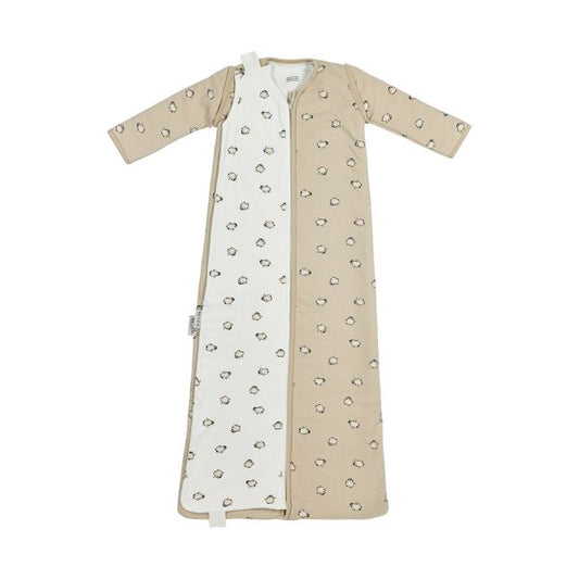 Slaapzak 4-seizoenen Meyco Interlock Jersey Penguin Soft Sand