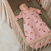 Slaapzak Meyco Gevoerd Afritsbare Mouw Cherry 60cm Soft Rose