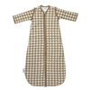 Slaapzak Meyco Gevoerd Afritsbare Mouw Vichy Square 110cm Dark Taupe
