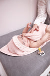 Badcape Meyco Ruffle Badstof Soft Pink