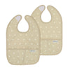Slabber Meyco Met Opvangbakje Gingko Soft Sand 2-pack