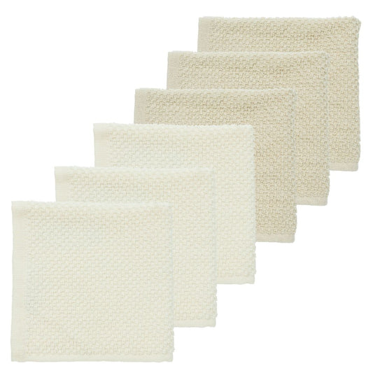 Monddoekjes Meyco Popcorn Naturel/Soft Sand 6-pack
