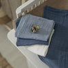 Monddoekjes Meyco Pre-Washed Natural/Jeans Blue/Indigo 3-pack