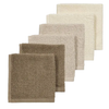 Monddoekjes Meyco Badstof Natural/SoftSand/Taupe 6-pack