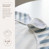 Slabber Meyco Met Mouw Fat Stripe Jeans Blue