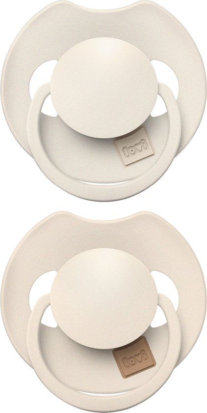 Fopspeen Difrax LOVI Dynamic 18+ mnd Prime Coconut/Ivory 2 st.