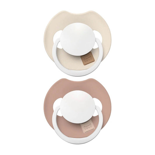 Fopspeen Difrax LOVI Dynamic 18+ mnd Prime Ivory/Blush Glow 2 st.