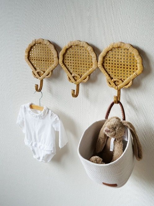 Wandhaak KidsDepot Fardau Rotan Naturel