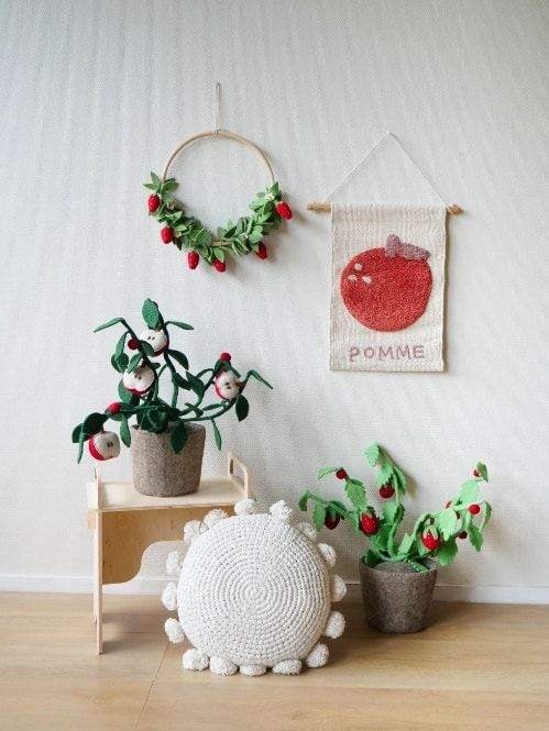 Wandhanger KidsDepot Flower Hoop Strawberry