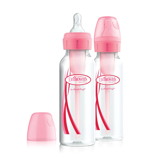 Fles Dr. Brown's Duopack Smal Roze 250ml 2st