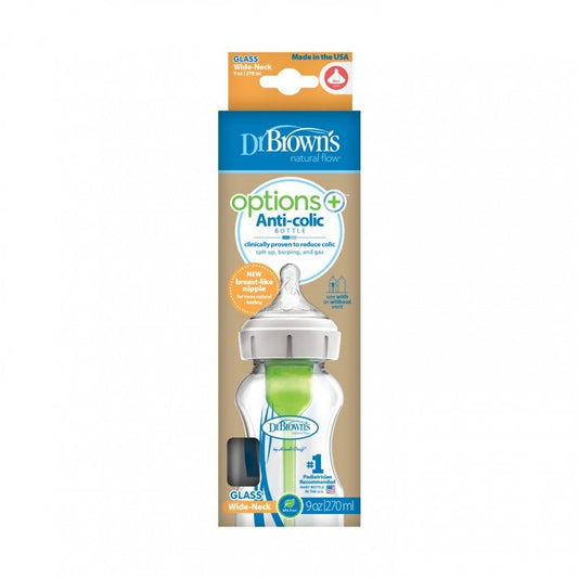 Fles Dr. Brown's Options+ Breed Glas 270ml