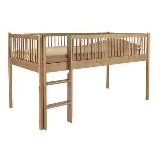 Kinderbed Halfhoogslaper Colorfull Home Luuk 90x200 Pure Walnut Wash