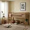 Kinderbed Halfhoogslaper Colorfull Home Luuk 90x200 Pure Walnut Wash