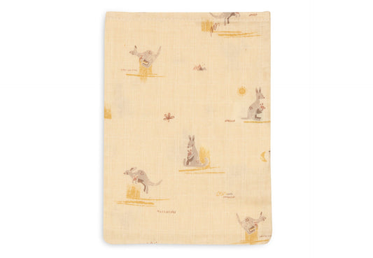 Washandjes Jollein Hydrofiel Kangaroots 3-pack