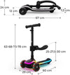 Scooter Kinderkraft Raket Up 2-in-1 Zwart
