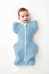 Inbakerslaapzak Love To Dream  Fase 1 Swaddle Up 3-6mnd Dusty Blauw