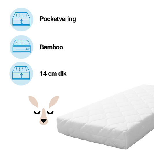 Matras Eenpersoons Best Sleep 90x200 Comfort Spring