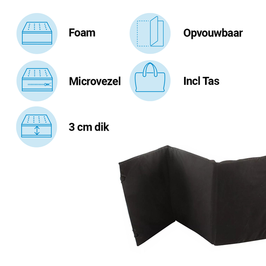 Matras Campingbed Best Sleep Compact Zwart incl. Tas