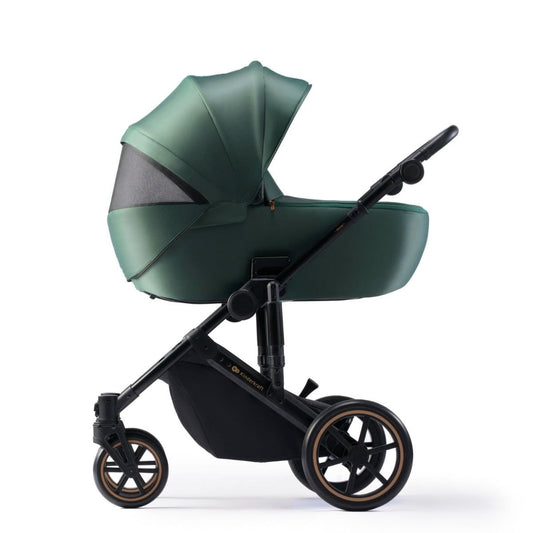 Kinderwagen Kinderkraft Prime2 PRO 3-in-1 Dark Green Incl. Autostoel & Luiertas