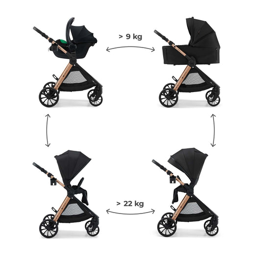 Kinderwagen Kinderkraft Vesto2 3-in-1 Black