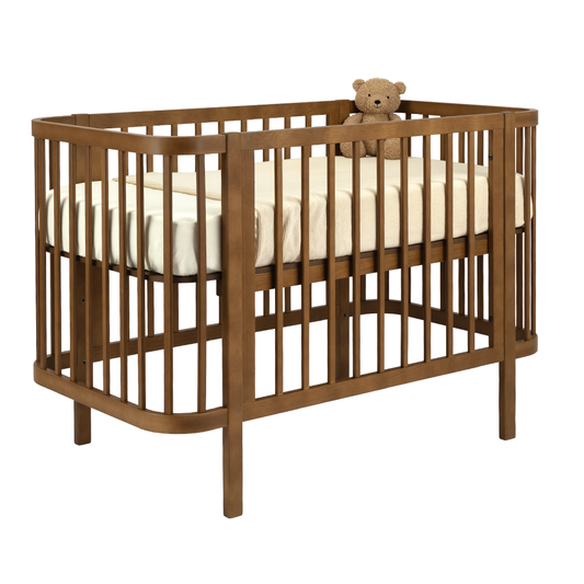 Meegroei Ledikant Novi Kira Incl. Bedzijde 60x120 Walnut