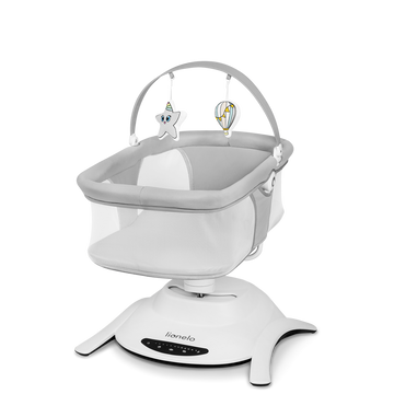 2-in-1 Babyswing en Wieg Lionelo Bella Grey Concrete