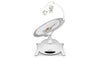 2-in-1 Babyswing en Wieg Lionelo Bella Grey Concrete