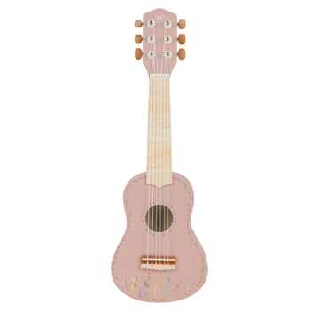 Gitaar Little Dutch Hout Safari Friends Roze