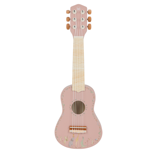 Gitaar Little Dutch Hout Safari Friends Roze