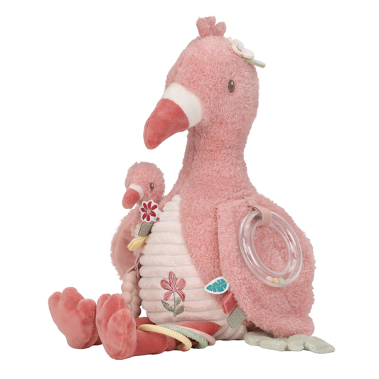 Activiteitenknuffel Little Dutch Safari Friends Flamingo