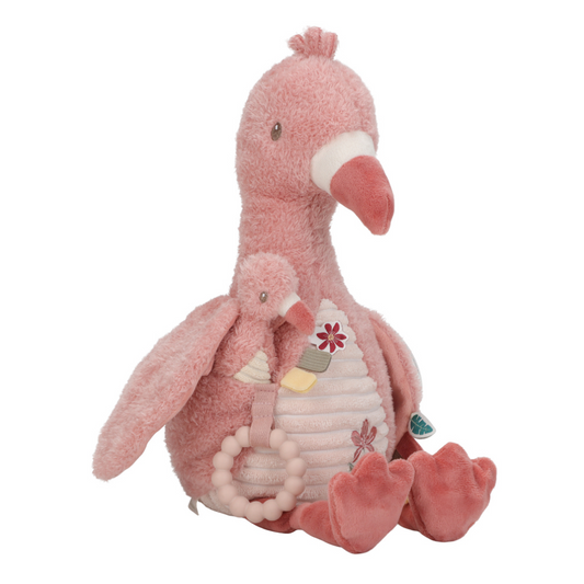 Activiteitenknuffel Little Dutch Safari Friends Flamingo