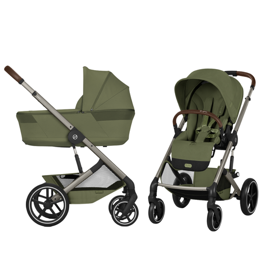 Kinderwagen Cybex Balios S Lux Moss Green/Khaki incl. Foldable Carrycot