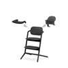 Kinderstoel Cybex Lemo 3-in-1 Stunning Black/Black met Babyset & Eetblad
