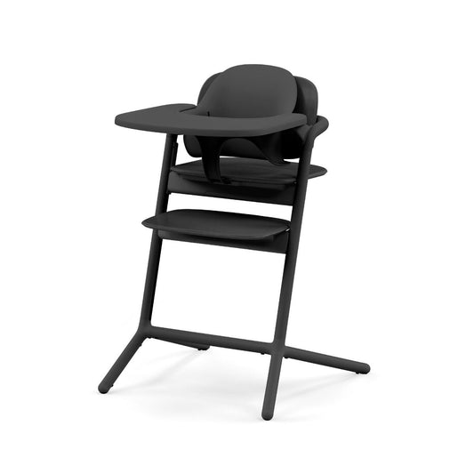 Kinderstoel Cybex Lemo 3-in-1 Stunning Black/Black met Babyset & Eetblad