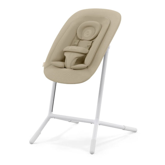 Kinderstoel Cybex Lemo 4-in-1 Sand White/White met Newbornset + Babyset + Eetblad & Accessoires