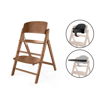 Kinderstoel Cybex CLICK & FOLD 3-in-1 All Natural/Dark Natural