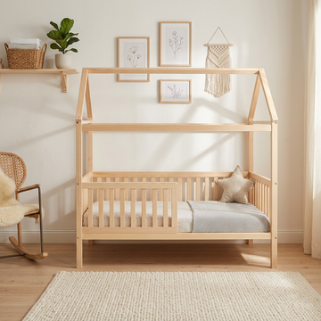 Peuterbed Smrt. Bedhuisje 80x160 Natural
