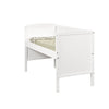 Meegroei Ledikant/Co-sleeper Colorfull Home Lya2 Beuken White 60x120
