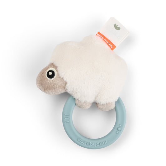 Rammelaar/Bijtring Sensory Sheepy Blue