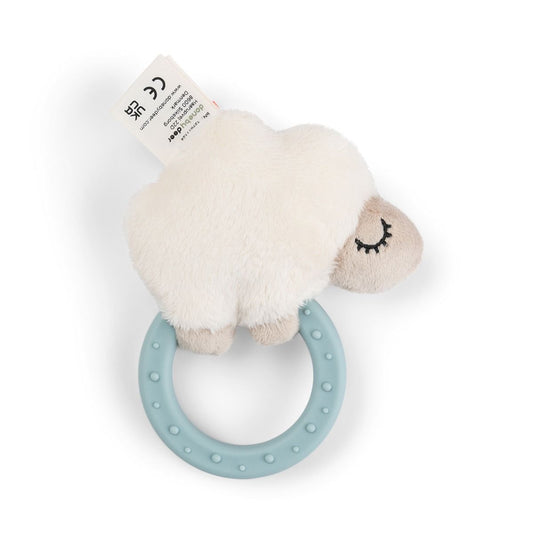 Rammelaar/Bijtring Sensory Sheepy Blue
