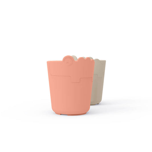 Beker Done by Deer Mini Mug Croco Sand/Coral 2st