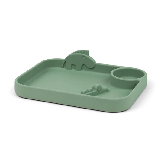 Bord Done by Deer Plate Peekaboo Deer Friends Green