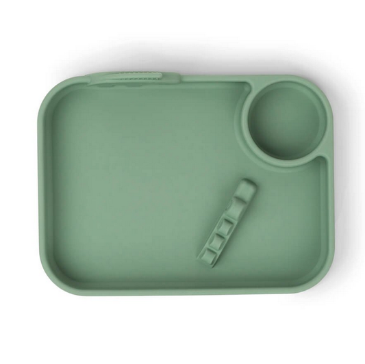 Bord Done by Deer Plate Peekaboo Deer Friends Green