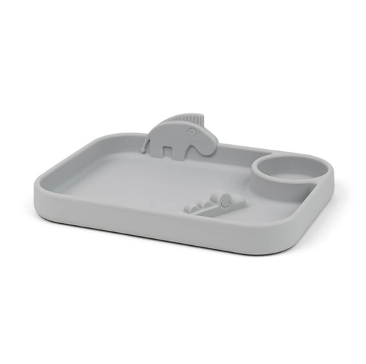 Bord Done by Deer Plate Peekaboo Deer Friends Grey