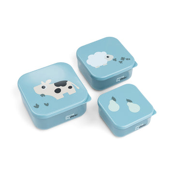 Snackbox Done By Deer Tiny Farm Blue 3st.