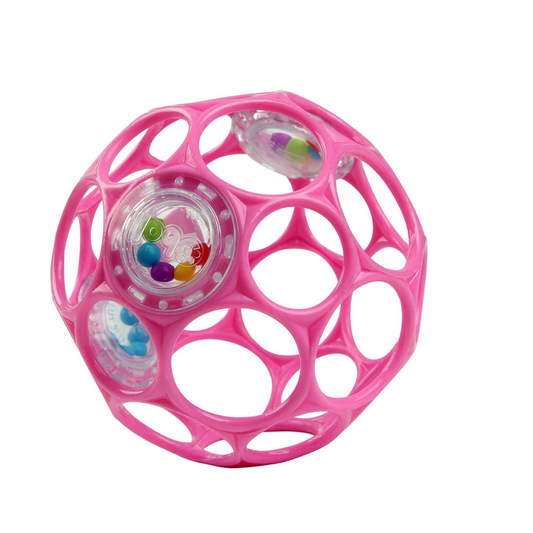 Rammelaar Oball Rattle Easy-Grasp Pink
