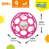 Rammelaar Oball Rattle Easy-Grasp Pink