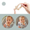 Siliconen 2-in-1 bijtring/lepel Babymoov Beige